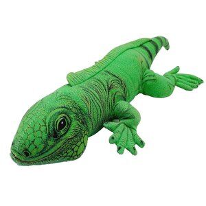 Green Iguana Prehistoric Lizard Dragon Plush Wildlife 18”  1990 Determined Prod